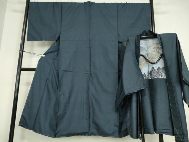 平和屋着物●男性 本場大島紬 アンサンブル 100亀甲 総詰め 正絹 逸品 未使用 DABC3068az