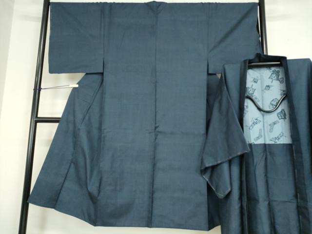 平和屋着物●男性 本場大島紬 アンサンブル 長羽織 100亀甲 総詰め 正絹 逸品 未使用 DABC3208az