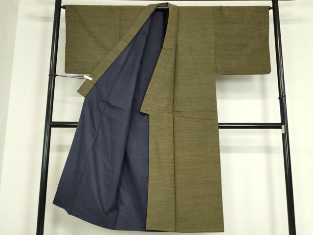 平和屋着物●男性 紬 霞文 正絹 逸品 DABC3212az