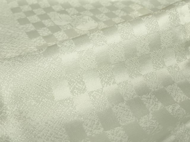 平和屋着物●長襦袢 単衣 市松吉祥文 暈し染め 正絹 逸品 DABC3250az