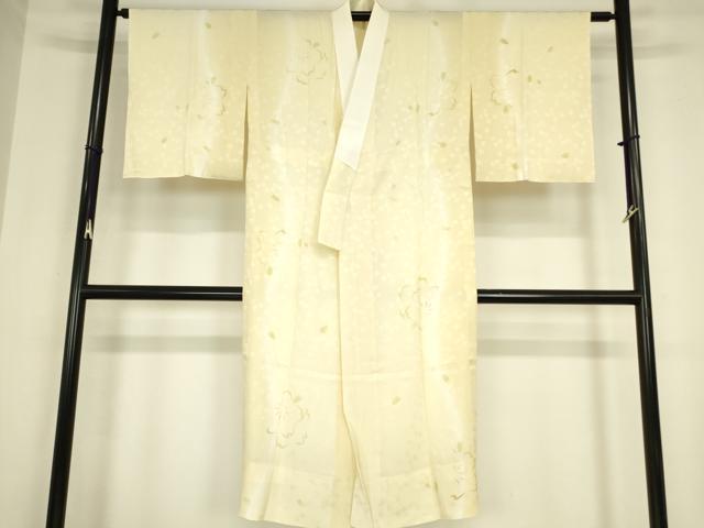 平和屋着物●長襦袢 無双仕立て 舞桜文 暈し染め やまと誂製 正絹 逸品 未使用 DABC3251az