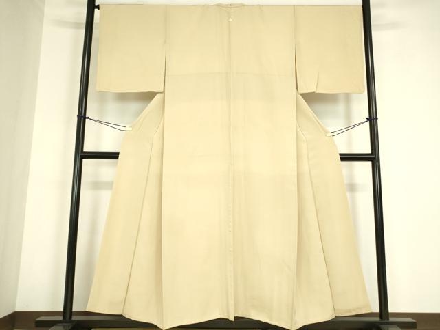 平和屋着物●上質な色無地 丁子色 正絹 逸品 DABC3280az