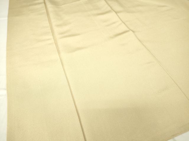 平和屋着物●上質な色無地 丁子色 正絹 逸品 DABC3280az