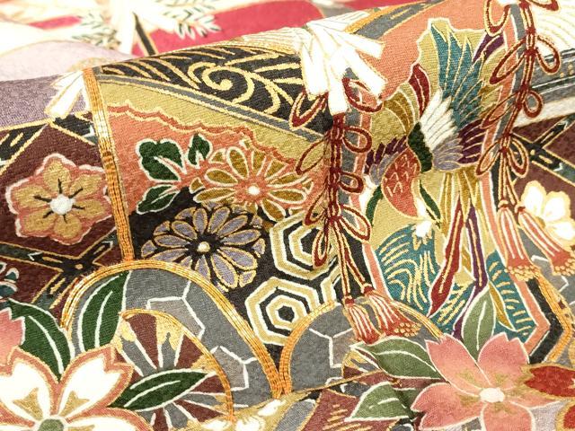 平和屋着物●豪華振袖 駒刺繍 山車 暈し染め 金彩 京都きもの友禅扱い 正絹 逸品 DABC3415az