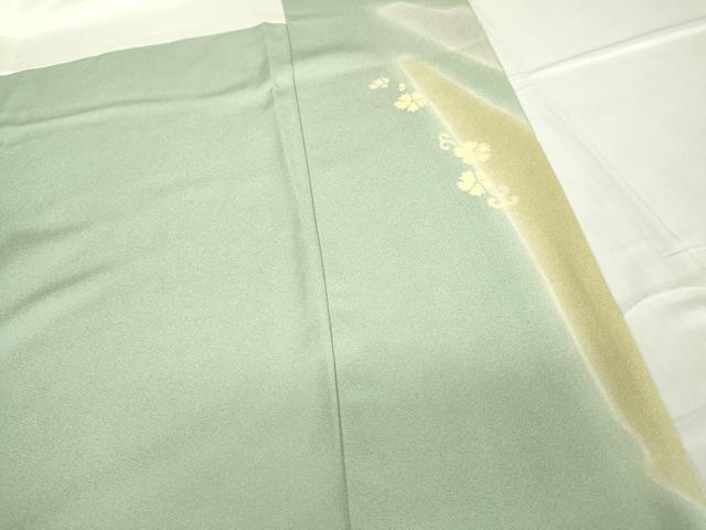 平和屋着物●創業460年・千總 訪問着 駒刺繍 霞花文 暈し染め 金彩 小田急百貨店扱い 正絹 逸品 DABC3537az