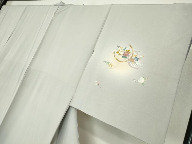 平和屋着物●訪問着 駒刺繍 花丸文 蛍暈し 金彩 正絹 逸品 DABC3546az