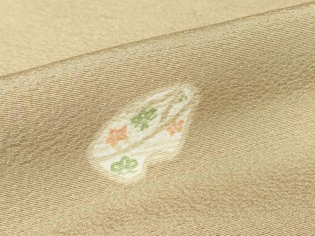 平和屋着物●上質な小紋 ぽっくり下駄 舞花文 正絹 逸品 DABC3551az