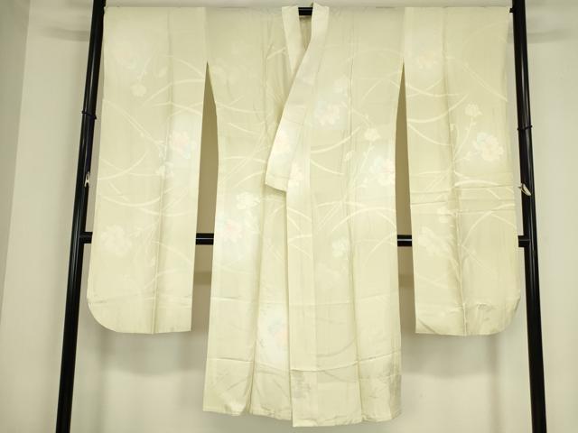 平和屋着物●振袖用長襦袢 無双仕立て 舞花文 暈し染め 正絹 逸品 DABC3573az