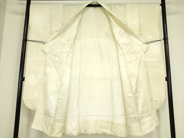 平和屋着物●振袖用長襦袢 無双仕立て 舞花文 暈し染め 正絹 逸品 DABC3573az