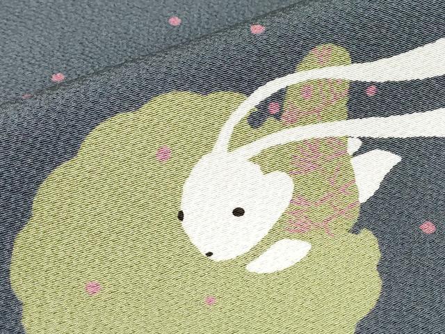 平和屋着物●世界的人形師 辻村寿三郎 ジュサブロー 訪問着 雪輪兎 正絹 逸品 DABC3655az