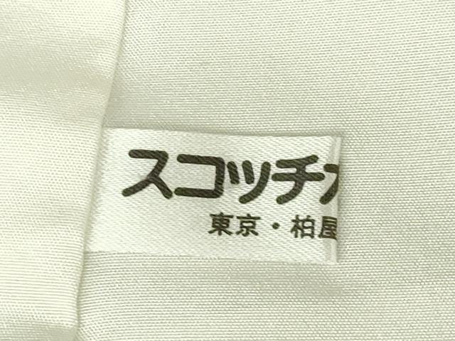 平和屋着物●上質な色無地 舞葉地紋 裏葉柳色 正絹 逸品 DABC3762az