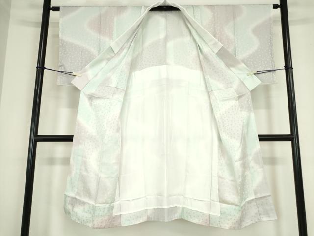 和屋着物●長襦袢 単衣 花尽くし地紋 暈し染め 正絹 逸品 未使用 DABC3764az