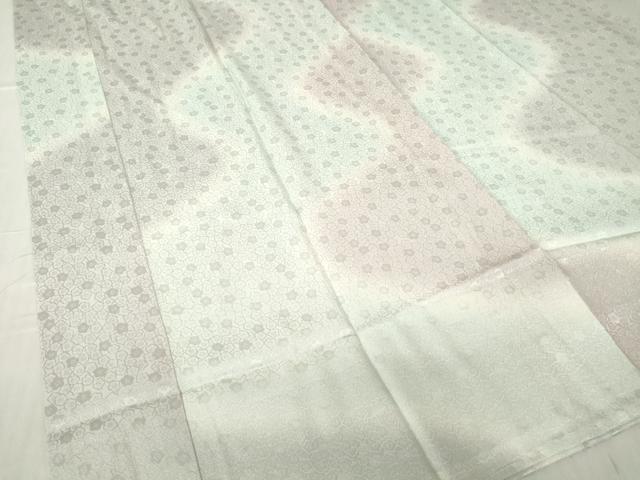 和屋着物●長襦袢 単衣 花尽くし地紋 暈し染め 正絹 逸品 未使用 DABC3764az