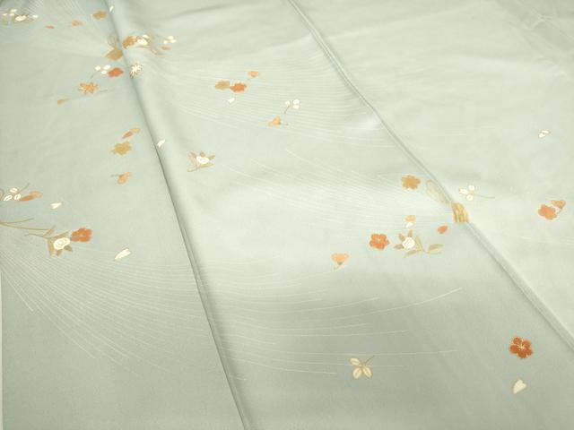 平和屋着物●訪問着 駒刺繍 束ね熨斗花文 金彩 正絹 逸品 DABC3800az