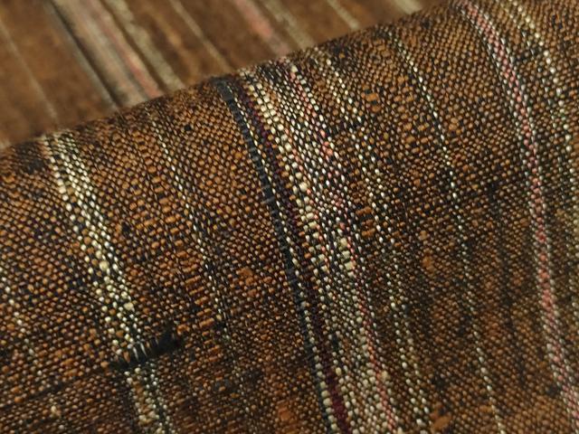 平和屋着物●上質な紬 縞 正絹 逸品 DABC3943az