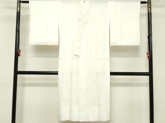 平和屋着物■長襦袢 無双仕立て 紗綾形花地紋 洗える着物 DABC4662cd