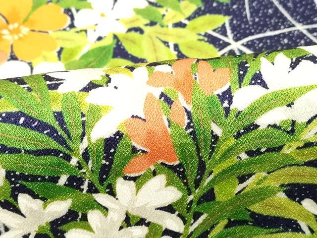 平和屋着物■訪問着 草花文 正絹 逸品 DABC4707cd