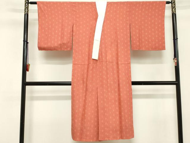 平和屋着物■長襦袢 無双仕立て 麻の葉文様 正絹 逸品 DABC4740cd