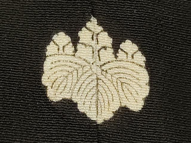 平和屋着物■豪華黒留袖 刺繍 花鳥文 暈し染め 金銀彩 正絹 逸品 DABC4756cd