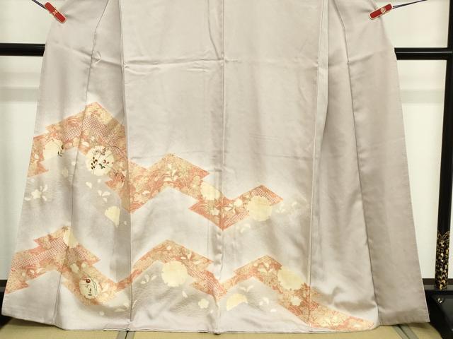 平和屋着物■訪問着 刺繍 雪輪花文 暈し染め 金彩 正絹 逸品 DABC4784cd