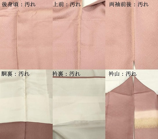 平和屋着物■訪問着 刺繍 霞横笛花文 暈し染め 金彩 正絹 逸品 DABC4825cd