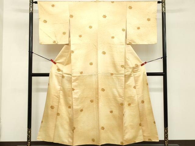平和屋着物■上質な小紋 糸車 正絹 逸品 DABC4850cd
