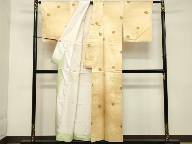 平和屋着物■上質な小紋 糸車 正絹 逸品 DABC4850cd