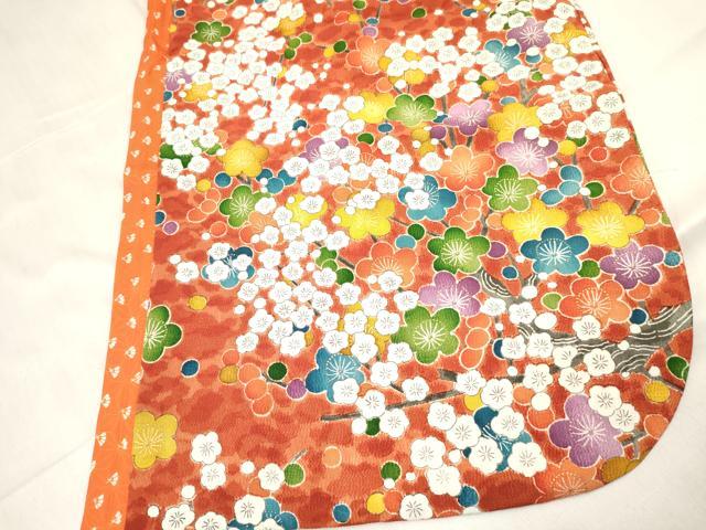 平和屋着物∵女の子 十三参り 子供 祝着 肌襦袢付き 枝梅文 金彩 逸品 DABC5432ma