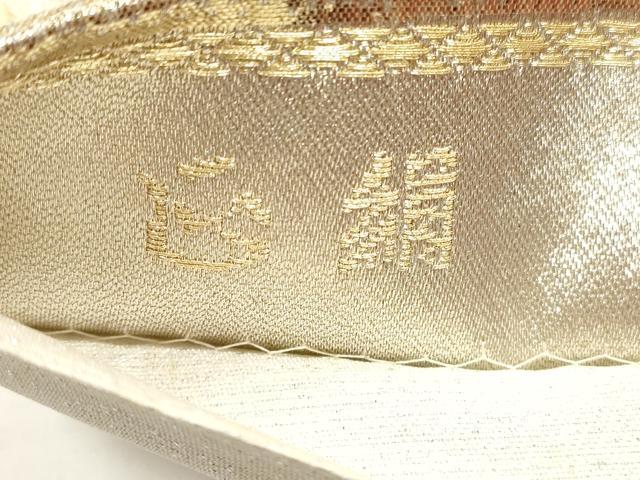平和屋着物◎六通柄袋帯 唐織 渡橋風景文 王朝錦 金糸 正絹 逸品 DABC5686xg