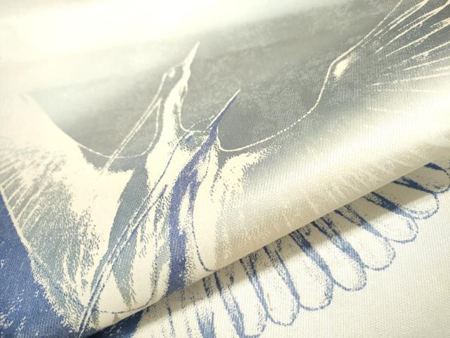 平和屋着物▼日展作家 山本唯与志 レリーフ染 太鼓柄袋帯 飛鳥文 銀彩 引箔 正絹 逸品 DABC6274fe