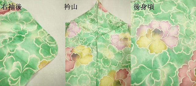平和屋着物▼上質な小紋 舞花 暈し染 正絹 逸品 DABC6373fe