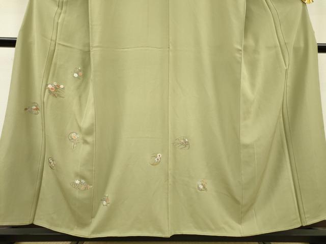 平和屋着物▼訪問着 総刺繍 花丸文 金糸 正絹 逸品 DABC6694fe
