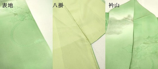 平和屋着物▼上質な小紋 地紋起こし 楽器花文 暈し染 正絹 逸品 DABC6723fe