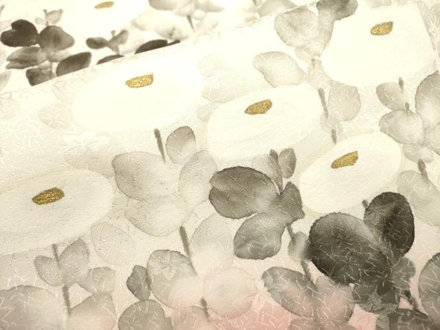 平和屋着物▼訪問着 手描き 菊 暈し染 金彩 正絹 逸品 DABC6740fe