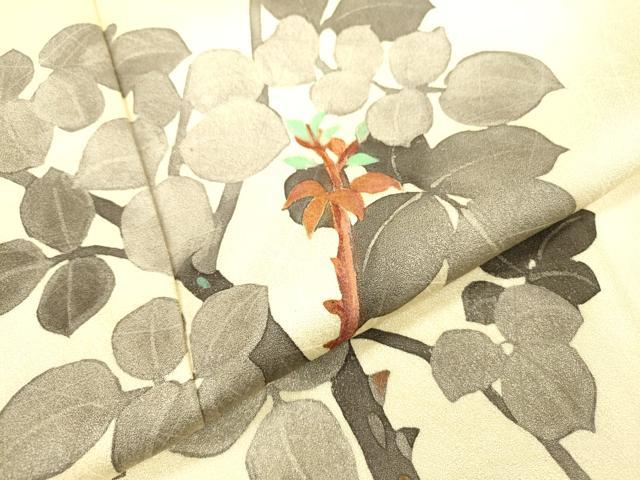 平和屋着物▼訪問着 手描き 枝花 西武扱い 正絹 逸品 DABC6749fe