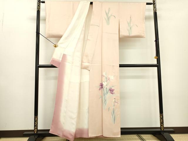 平和屋着物■訪問着 友禅 草花文 正絹 逸品 DABC6870fe