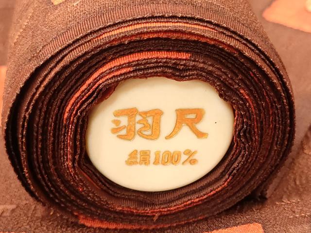 平和屋着物▼羽織・コート 反物 羽尺 ろうけつ染め 幾何学文様 逸品 未使用 DABC7509we