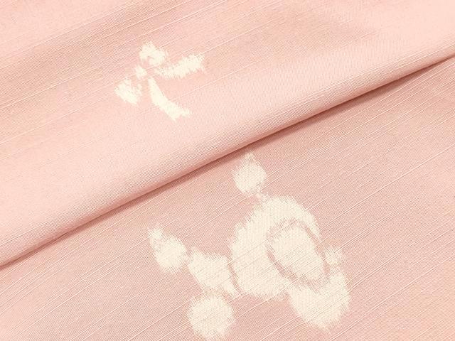 平和屋着物●紬 反物 着尺 プードル 犬 リボン 逸品 未使用 DABC7511we