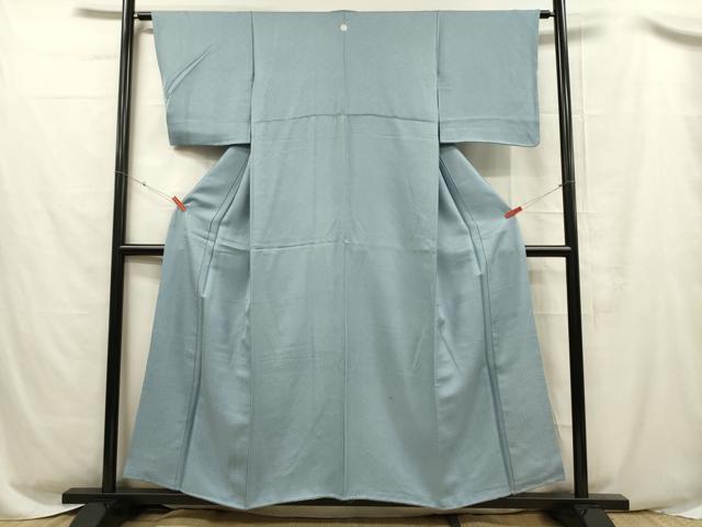 平和屋着物■上質な色無地 紗綾形地紋 正絹 逸品 DABC7747ya