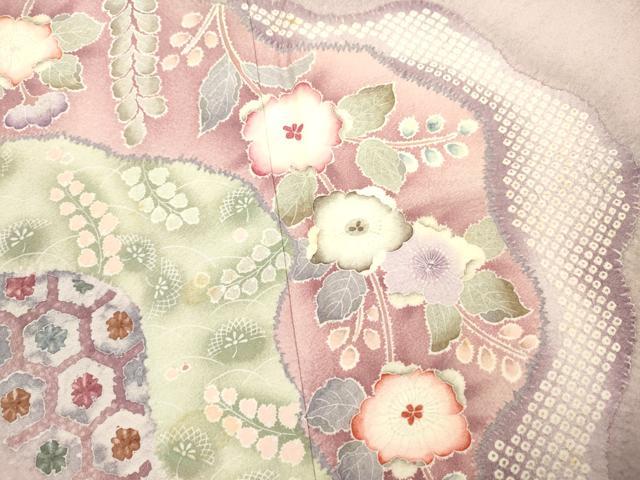 平和屋着物■訪問着 辻が花 暈し染め 正絹 逸品 DABC7755ya