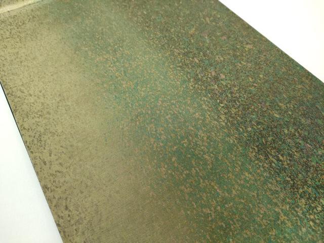 平和屋着物◎六通柄袋帯 霞文 引箔 正絹 逸品 DABC7857ya