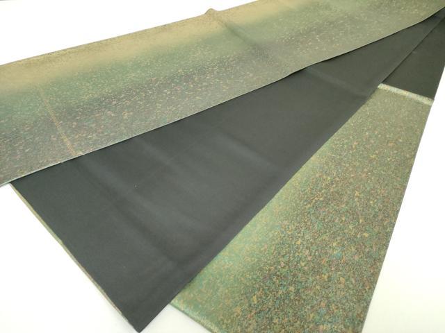 平和屋着物◎六通柄袋帯 霞文 引箔 正絹 逸品 DABC7857ya