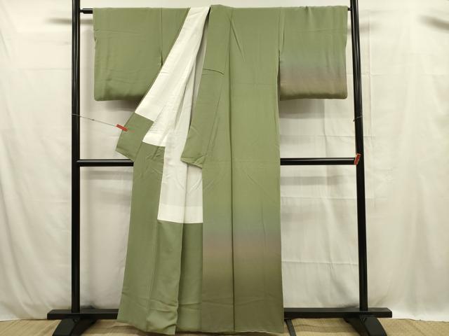 平和屋着物■訪問着 霞文 暈し染め 正絹 逸品 DABC7933ya