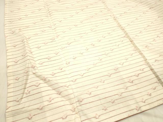 平和屋着物■上質な紬 横段文 正絹 逸品 DABC8075cm