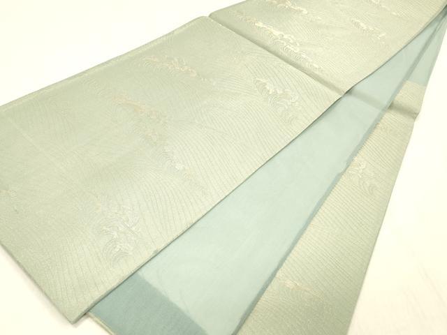 平和屋着物*夏物 六通柄袋帯 立波文 金銀糸 三越扱い 正絹 逸品 DABC8113cm