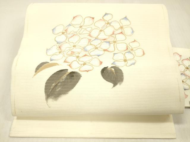 平和屋着物*夏物 九寸名古屋帯 紫陽花 DABC8129cm