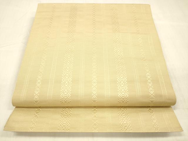平和屋着物●本場筑前博多織 八寸名古屋帯 献上 飴色 正絹 逸品 DABC8150cm