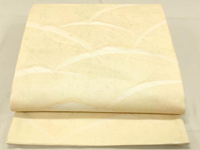 平和屋着物＊夏物　六通柄袋帯　雪芝文　金糸　正絹　逸品　DABC8167cm 平和屋着物＊夏物 六通柄袋帯 雪芝文 金糸 正絹 逸品 DABC8167cm