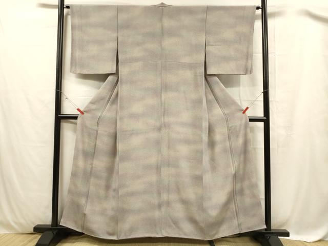 平和屋着物■上質な小紋 霞文 暈し染め 正絹 逸品 DABC8247cm