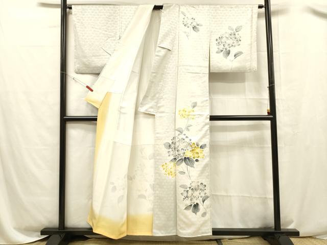 平和屋着物■訪問着 紫陽花 正絹 逸品 DABC8495cm